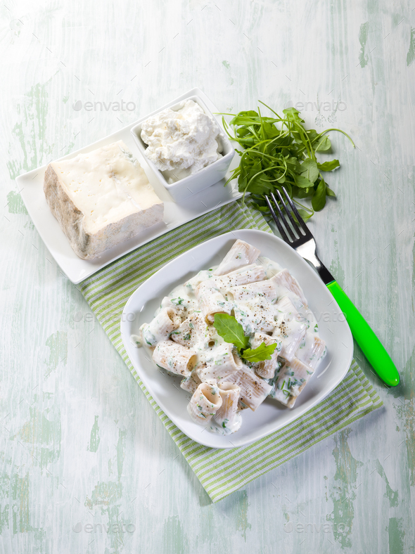 pasta with and arugula Stock Photo by PhotoDune